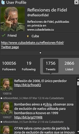 El canal de las Reflexiones de Fidel sobrepasa los 100 000 seguidores en Twitter
