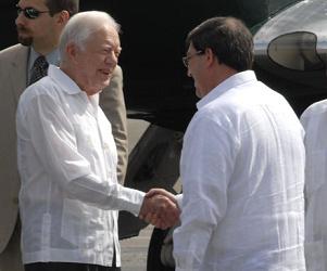 En La Habana, el ex presidente estadounidense James Carter (+Video y Fotos)