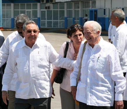 Raúl Castro despide a James Carter (+ Fotos y Video)