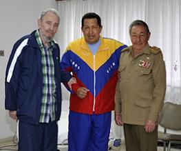 Fidel y Raúl visitan a Chávez (+ Fotos)
