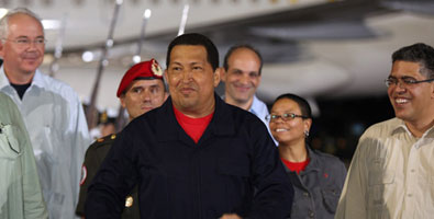 Regresó Chávez a Venezuela