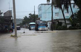 #Cuba: Sancti Spíritus bajo los efectos de intensas lluvias