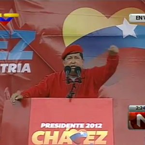 Hugo #Chávez, Candidato de la patria venezolana, inició campaña electoral rodeado de pueblo