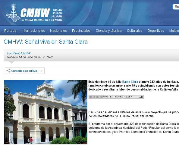 #CubaRadio90: Hoy cumple 79 años la CMHW, desde Santa Clara, en el Centro de Cuba