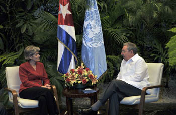 #Cuba Recibió Raúl a la Directora General de la Unesco