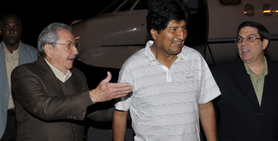 #Cuba Recibe Raúl Castro a Evo Morales