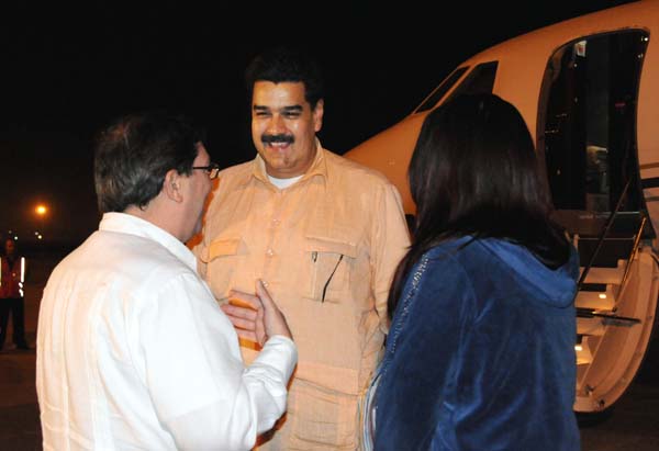 Llegó a #Cuba el Vicepresidente venezolano Nicolás Maduro