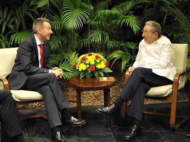 #Cuba Recibió Raúl al Presidente del Comité Internacional de la Cruz Roja