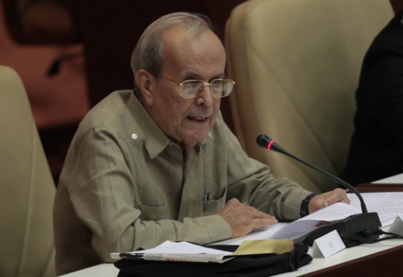 Ricardo Alarcón, Presidente de la Asamblea Nacional del Poder  Popular, de Cuba, el 1 de agosto de 2011. Foto: Ismael Francisco