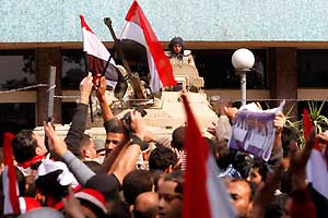 <p>Manifestantes en Tahrir</p>